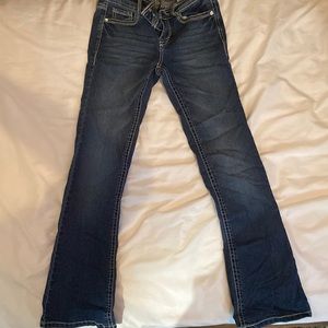 dark wash boot cut jeans